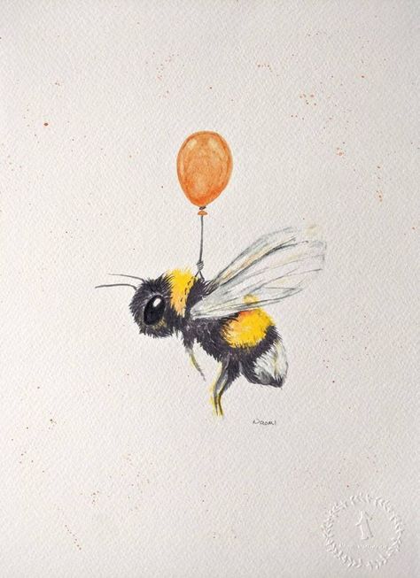 Bee Artwork, Bee Drawing, Illustration Kunst, Bee Painting, Bee Tattoo, Soyut Sanat Tabloları, Bee Art, Sketch Art, A Drawing