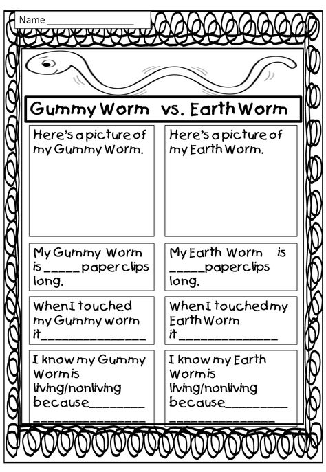 Living/Nonliving Worm Facts, Kindergarten Enrichment, Forest Activities, Soil Activities, Earth Worm, Mini Beasts, Bugs Preschool, 1st Grade Science, First Grade Science