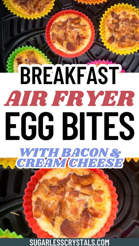 Start your morning with these protein-packed breakfast egg bites made in the air fryer. Perfectly fluffy and loaded with flavor, these egg bites combine bacon, cheese, and cottage cheese for a nutritious meal that's quick to prepare. Learn how to make egg bites in air fryer with this simple recipe that rivals Starbucks. These easy-to-make bites are great for busy mornings or meal prep. Whether you prefer them with ham or just eggs, discover various breakfast egg bites ideas that suit your taste! Fast Snack Ideas, Make Egg Bites, Air Fryer Egg Bites, Breakfast Egg Bites, Bites Ideas, Dinner Ideas Beef, Snacks To Make At Home, Baked Zucchini Chips, Candied Grapes