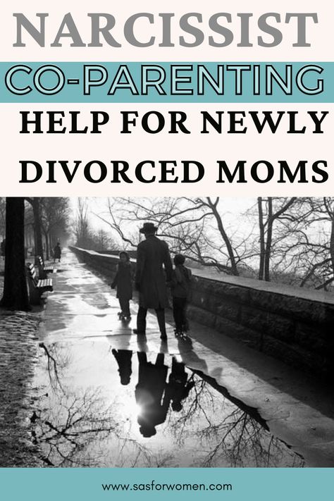 Coparenting with a narcissist isn't going to be easy. You still need to interact with him because you have children together. How do you coparent effectively knowing that your Ex is always out to discredit and blame you—even in front of your children? Coparenting With A Narcissistic Dad, Newly Divorced Mom, Divorce Tips, Life After Divorce, Dealing With Divorce, Parallel Parenting, Newly Divorced, Divorce Support, Take The High Road