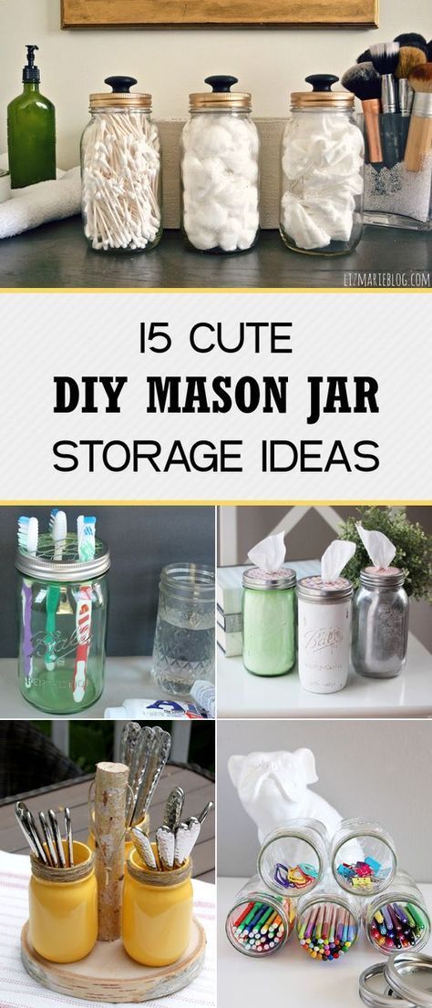 The are several DIY mason jar craft ideas that can be found to work anywhere from table top decors to kitchen party preps. In addition, the mason jar craft can be used as gifts to any loved one or family member. There are very many ideas that one can come up with using the mason jar. Some of them may include: Mason Jar Storage Ideas, Jar Storage Ideas, Mason Jar Storage, Diy Hanging Shelves, Diy Mason Jar, Mason Jar Projects, Dekor Diy, Diy Jar Crafts, Wine Bottle Diy Crafts