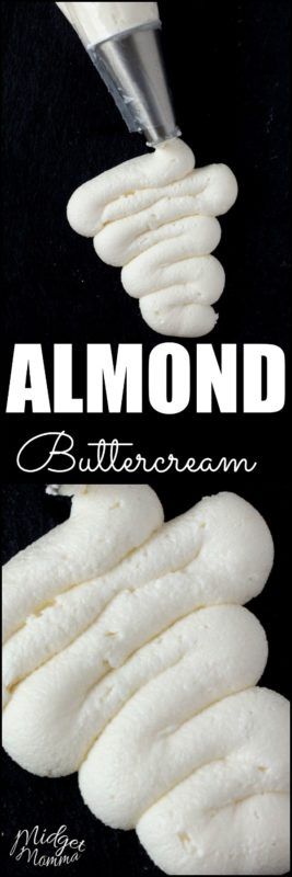 Comfort Deserts, Almond Buttercream Frosting Recipe, Bakery Frosting, Almond Buttercream Frosting, Frost Cupcakes, Almond Frosting, Frosting Buttercream, Almond Buttercream, Buttercream Icing Recipe