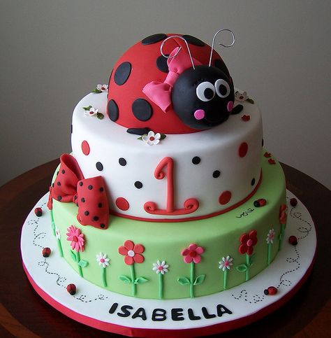 ladybug cake | Recent Photos The Commons Getty Collection Galleries World Map App ... Ladybird Cake, Lily Cake, Ladybug Cakes, Bug Cake, Ladybug Cake, A Ladybug, Cake Pictures, First Birthday Cakes, Fancy Cakes