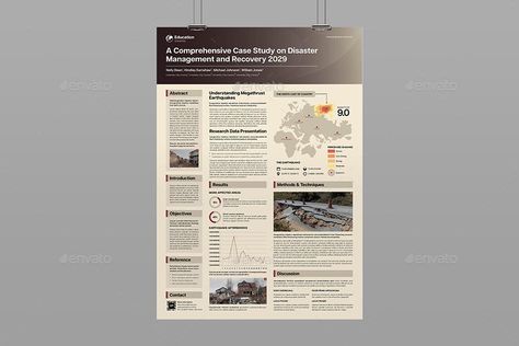 Scientific Case Study Poster Template Thesis Design Layout, Toolkit Design, Poster Study, Poster Layouts, Study Poster, Scientific Poster Design, Graphic Tshirt Outfit, Scientific Poster, Science Design