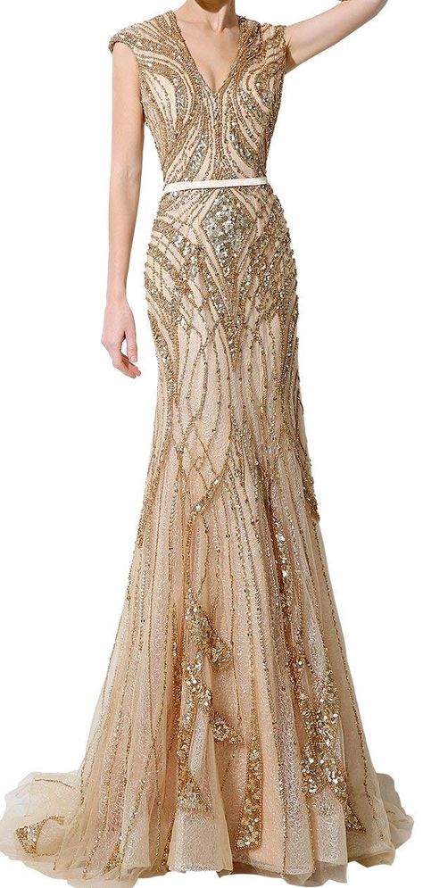 Great Gatsby Gown Prom, 1920 Bridesmaid Dresses, 1920s Dresses Formal, 1920s Ball Gown, Gold Dress Design, 1920s Prom Dress, Great Gatsby Prom Dresses, Formal Dresses Mermaid, Dresses Long Formal