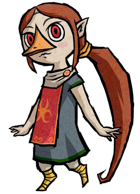 Medli - Characters & Art - The Legend of Zelda: The Wind Waker HD Zelda Funny, The Wind Waker, Hyrule Warriors, Link Art, Posca Art, Animal Icon, Link Zelda, Fire Emblem Awakening, Wind Waker