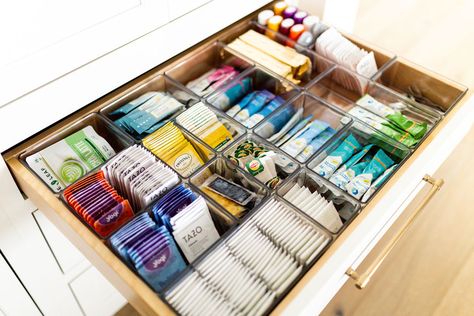 Drink stations have truly become a staple in most kitchens and boy do we love organizing them! 🥤Perfect for teas, Liquid IV, and any drink mix-ins! Follow my shop @thesimplelifeindy on the @shop.LTK app to shop this post and get my exclusive app-only content! #liketkit #LTKhome #LTKfamily #LTKkids @shop.ltk https://liketk.it/4jfgC #ideas #inspo #organization Drink Station In Pantry, Drink Mix Organization, Office Drink Station, Salon Drink Station, Protein Organization, Drink Station Ideas Kitchens, Drink Packet Organization, Drink Station Home, Beverage Organization