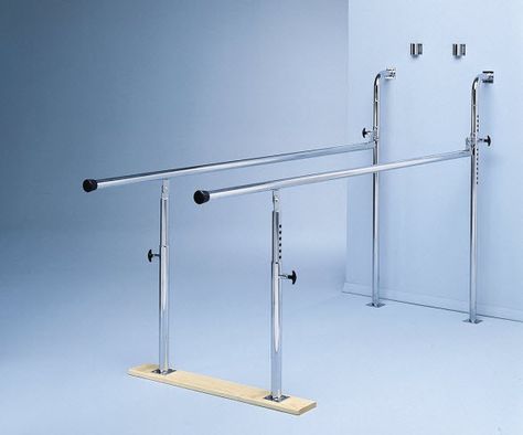 Wall Mounted Folding Parallel Bars Parallel Bar, Accessible House, Clinic Design, Bar Height, Floor Space, Towel Rack, Height Adjustable, Wardrobe Rack, Wall Mount