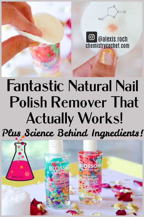 Are you looking for an alcohol or acetone free nail polish remover? Check out our post on this affordable, natural nail polish remover plus the science behind the simple ingredients on Chemistry Cachet Homemade Nail Polish Remover, Homemade Nail Polish, Types Of Nail Polish, Polish Words, Nail Polish Removers, Natural Nail Polish, Easy Science, Best Skincare Products, Polish Remover