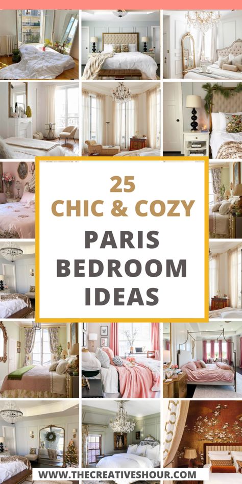 25 Super Chic Paris Bedroom Decor Ideas You Want To See Paris Bedroom Decor Ideas, Paris Bedroom Ideas, Laura Ashley Bedroom, Paris Bedroom Decor, Paris Art Deco, Dads Room, Fancy Bedroom, Paris Bedroom, Art Deco Bedroom