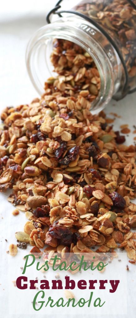 Pistachio Granola Recipe, Pistachio Granola, Diy Granola, How To Make Granola, Fast Healthy Lunches, Cranberry Pistachio, Fresh Recipes, Breakfast Meal, Prep Recipes