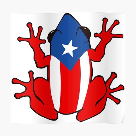 diseño de la rana puertorriqueña, también conocida como parte Coqui de la obra • Millones de diseños originales hechos por artistas independientes. Diseños con personalidad. Puerto Rico Tattoo, Puerto Rican Artwork, Puerto Rico Pictures, Puerto Rico History, Puerto Rico Art, Puerto Rican Flag, Puerto Rican Culture, San Juan Island, Puerto Rico Flag