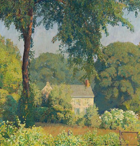 Tohad on Twitter: "Inspiring stylisation of vegetation in the painting of Daniel Garber (1880 – 1958) :… " Era Victoria, Impressionist Landscape, American Painting, Edgar Degas, Art Et Illustration, Impressionist Art, Classical Art, Alam Yang Indah, Oil Painting Landscape