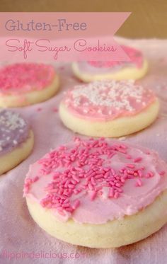 Gluten Free Sugar Cookies Recipe, Soft Frosted Sugar Cookies, Gluten Free Sugar Cookies, Soft Sugar, Sugar Cookie Frosting, Soft Sugar Cookies, Gluten Free Sweet, Gluten Free Sweets, Gluten Free Eating