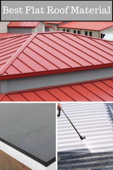 Best Material for Flat Roofs Flat Roof Materials, Roof Materials, Diy Roofing, Types Of Roofing Materials, Flat Roof House, Roofing Options, Roof Flashing, Rooftop Design, Roof Maintenance