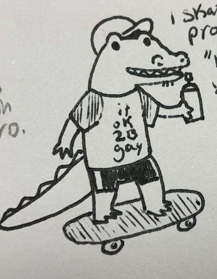 Alligator Drawing Easy, Alligator Doodle, Cute Alligator Drawing, Silly Animal Drawings, Alligator Drawing, Big Challenges, Tattoos Inspo, Cute Easy Doodles, Easy Doodles