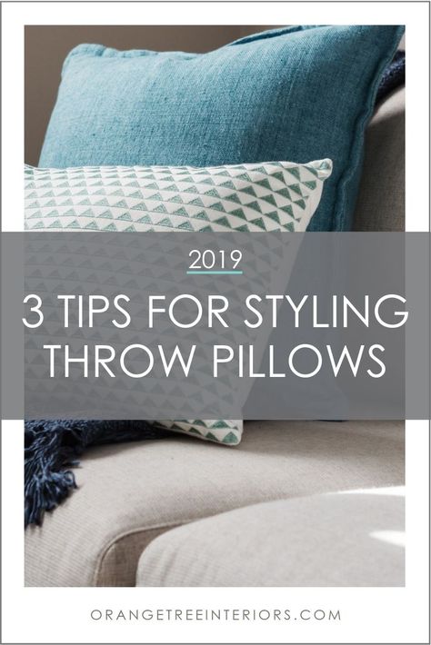 Ever wonder how to mix patterns & textures when styling your throw pillows? Wonder what pillow size is best, etc? If so, check out this post. #stylingpillows #pillowstyling #throwpillows #stylethrowpillows #decorativepillows Throw Pillows Living Room How To Arrange, How To Couch Pillows, Stacking Pillows On Couch, 3 Pillows On Sofa, Throw Pillows Arrangement, Gray Couch Throw Pillows Color Combos, Styling Couch With Pillows, How To Dress A Sofa With Cushions, Decorating Couch With Pillows