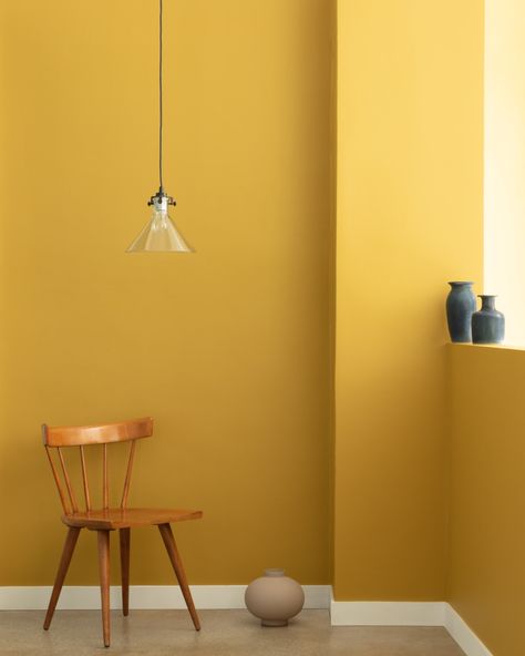 Mustard Yellow Paint Colors, Benjamin Moore Yellow, Mustard Yellow Paints, Paint Color Swatches, Yellow Paint Colors, Mustard Walls, Gold Tapestry, Benjamin Moore Colors, Yellow Wall