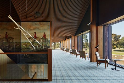 Country Club Design, House Lobby, Clubhouse Design, Golf Clubhouse, Charcoal Walls, Australian Interior Design, Golf Design, Interior Design Awards, Architectural Photographers