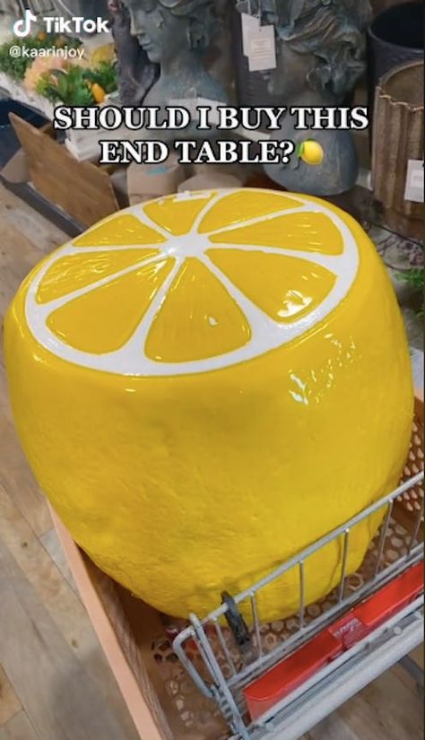 Fruit Stool, Homegoods Finds, Ceramic Paper Towel Holder, Spiegel Diy, Eclectic Apartment, Go Viral On Tiktok, Ceramic Stool, Fruit Decor, Viral On Tiktok