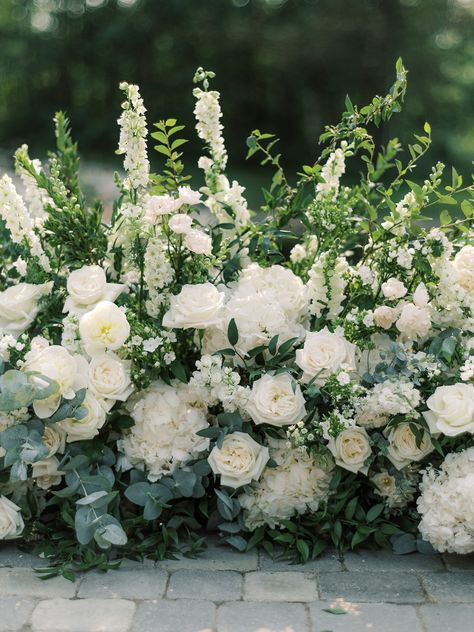 Grounded Floral Arch Inspiration Grounded Floral Arches, Wedding Arch Diy, Arch Inspiration, Floral Arches, Wedding Chuppah, Floral Arch Wedding, Chelsea Wedding, Green Themed Wedding, Green Wedding Colors