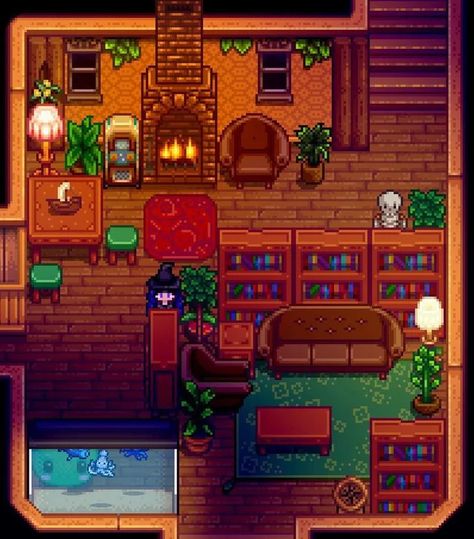 Stardew Valley Lightning Rod Layout, Stardew Room Design, Stardew Valley Room Ideas, Stardew Ideas, Stardew Farms, Stardew Valley Layout, Stardew Valley Tips, Stardew Valley Farms, Valley Game