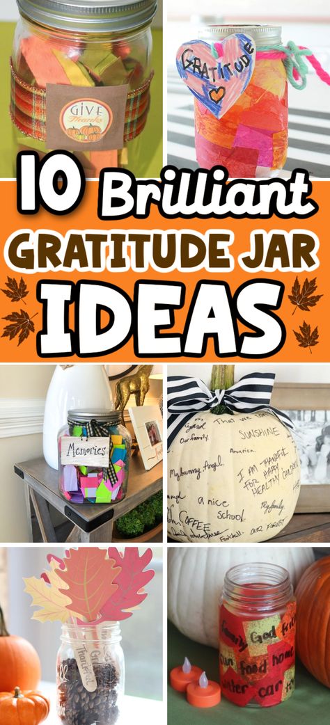 various images of gratitude jar ideas Grateful Crafts For Adults, Thanksgiving Jar Ideas, Thanksgiving Gratitude Crafts, Gratitude Jar Ideas Diy, Thankful Jar Ideas, Gratitude Jars Diy, Gratitude Crafts For Adults, Gratitude Gift Ideas, Blessing Jar Printable