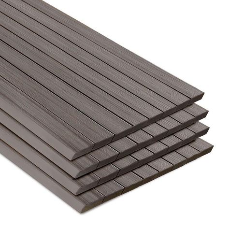 Composite Decking Colors, Trex Transcend, Composite Deck Railing, Deck Remodel, Composite Decking Boards, Deck Colors, Composite Board, Porch Colors, Composite Deck