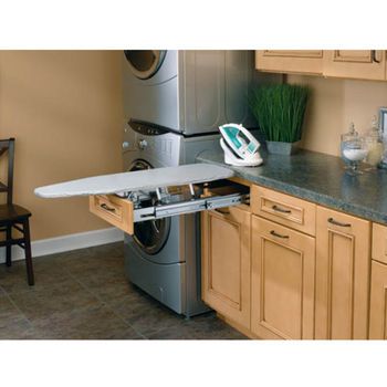 Vanity Fold-Out Ironing Board Pull Out Ironing Board, Dream Laundry Room, Laundry Room Layouts, Laundry Room Renovation, Rev A Shelf, Mudroom Laundry, Laundry Room Inspiration, Laundry Room Remodel, Home Laundry