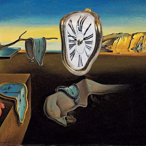 Buy FAREVER Melting Clock, Salvador Dali Watch Melted Clock for Decorative Home Office Shelf Desk Table Funny Creative Gift, Rome Silver: Desk & Shelf Clocks - Amazon.com ✓ FREE DELIVERY possible on eligible purchases Salvador Dali Watch, Dali Watch, Melted Clock, Home Office Shelf, Novelty Clocks, Home Office Shelves, Melting Clock, Kids Alarm Clock, Office Shelf