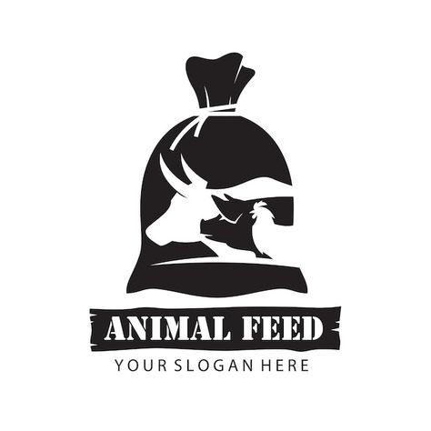 Animals feed in sack | Premium Vector #Freepik #vector #pig-logo #pig-silhouette #chicken-logo #chicken-drawing Animal Feed Logo, Pig Silhouette, Pig Logo, Vector Animals, Rooster Logo, Farm Logo Design, Pig Feed, Chicken Drawing, Chicken Cat