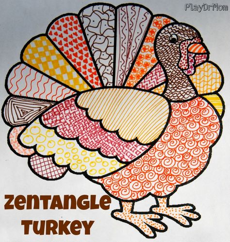 make a zentangle turkey - or even a texture turkey - Thanksgiving art project for kids 6th Grade Thanksgiving Art Projects, Thanksgiving Art 5th Grade, Thanksgiving Zentangle Patterns, Second Grade Thanksgiving Art Projects, Grade 4 Thanksgiving Art, Turkey Art Projects For Kids, Thanksgiving Art For Kids, Turkey Zentangle, November Art