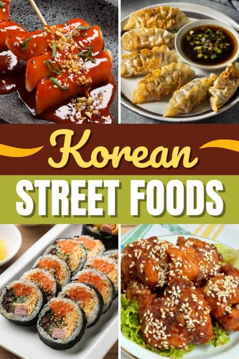 Mild Korean Recipes, Korean Appetizers For Party, Korean Potluck Dishes, Korean Lunch Food, Korean Finger Food, Korean Foods Recipe, Best Korean Food Recipes, Asian Street Food Recipes, Easy Korean Lunch Recipes