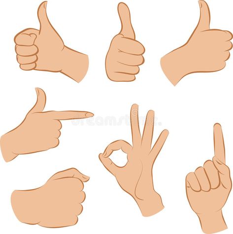 Thumbs Up Drawing, Hands Vector Illustration, Hands Female, Hand Gesture Drawing, Cartoon Abstract, Cartoon Hands, Arm Drawing, Body Female, Shaking Hands