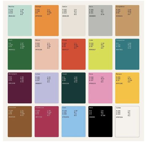 Bauhaus Colour Palette, 8 Colour Palette, Magazine Color Palette, Bauhaus Colors, Graphisches Design, Brand Color Palette, Color Palette Design, Find Color, Color Inspo