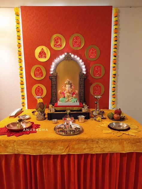 Ganpati Arch Decoration, Durga Decoration At Home, Ashtavinayak Theme Ganpati Decoration, Ganpati Decoration Diy At Home, Ashtvinayak Ganpati Decoration, Ganesh Background Decoration, Ashtavinayak Ganpati Decoration, गणपती डेकोरेशन At Home, Bappa Decoration At Home