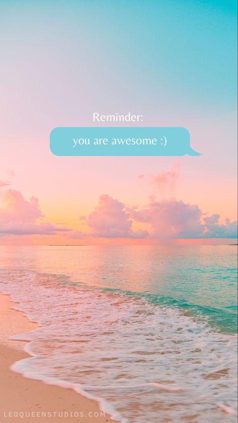 Remember you are awesome :) Aesthetic beach vibes lockscreen with positibe affirmation Good Things Are Coming Aesthetic, Vibes Lockscreen, Positive Affirmation Lockscreen, Positive Manifestation Wallpaper, Lockscreen Affirmation, Affirmation Phone Wallpaper, Affirmation Lockscreen, Motivational Wallpaper Iphone, Vision Board Themes