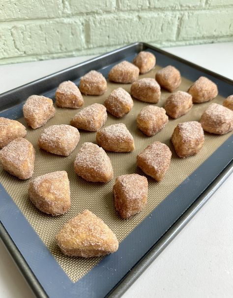 Cinnamon Sugar Biscuit Bites Cinnamon Sugar Biscuit Bites, Cinnamon Sugar Donut Holes, Monster Cookie Dough, Cinnamon Desserts, Sugar Biscuits, Cinnamon Biscuits, Pillsbury Biscuits, Easy Treats To Make, Cinnamon Sugar Donuts