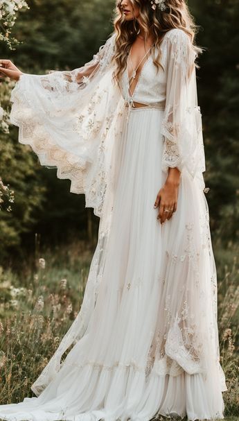 Hippie Wedding Dress Bohemian, Bohemian Veils, Wlw Wedding, Hippie Wedding Dress, Hippie Bride, Wedding Dress Bohemian, S Wedding Dress, Wedding Dresses Hippie, Weddings Dresses