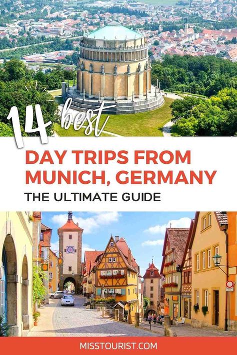 Check out our list of the most incredible day trips from Munich, from someone who's been there and done that! Zugspitze Germany, Day Trips From Munich, Indian Jones, Berchtesgaden Germany, Rothenburg Germany, Germany Travel Destinations, Regensburg Germany, Munich Travel, Germany Munich