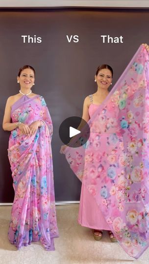 83K views · 13K reactions | Step into the world of ethereal charm with this  exquisite soft chiffon saree! From delicate pastels to vibrant hues, this saree is crafted to make you feel like a timeless beauty. Watch as this chiffon drapes effortlessly, adding a touch of grace to every movement. Elevate your wardrobe with this timeless classic saree! ✨ 

Saree from @nyasavirtualstudio 

Check their page @nyasavirtualstudio for more beautiful collection ❤️
.
.
#saree #ChiffonSaree #Elegance | Heena Gehani | Asha Bhosle · Gun Guna Rahe Hai Bhanvare Chiffon Saree Look, Classic Saree, Asha Bhosle, Chiffon Saree, Timeless Classic, Timeless Beauty, Make You Feel, Crafts To Make, Chiffon