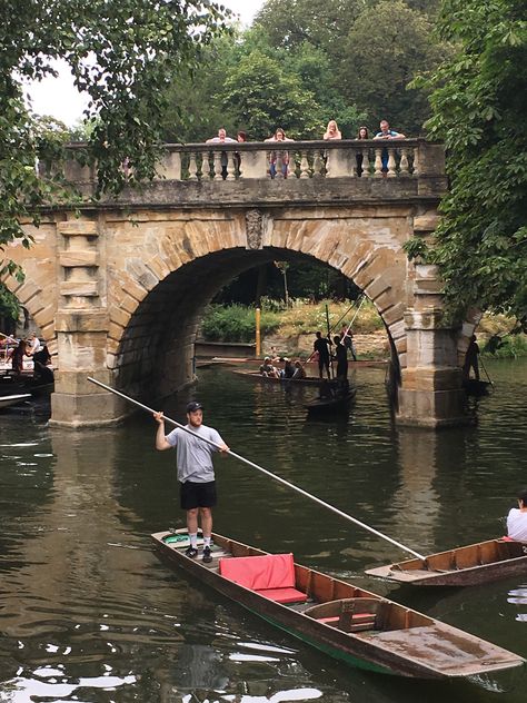 Punting on the Cherwell, Oxford. Punting Oxford, Oxford Punting, Fav Place, Brooklyn Bridge, Newport, Brooklyn, Oxford, England, Travel