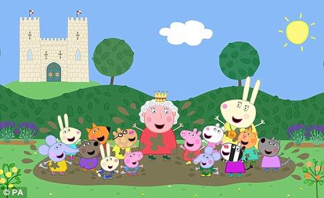 The Queen appears in a Jubilee special of Peppa Pig wearing wellies and playing in the mud @ladybirdbooks @Penwizard Peppa Pig Park, Peppa Pig Theme Park, Peppa Pig Balloons, Pig Birthday Party, Peppa Pig Party, All World, Peppa Pig Birthday, Ancient Animals, Disney Rapunzel