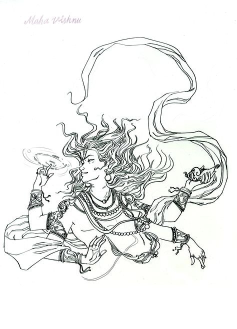 Krishna Tattoo, Lord Shiva Sketch, Ancient Drawings, Shiva Tattoo Design, Krishna Drawing, Shiva Tattoo, Spiritual Artwork, Vedic Art, Hinduism Art