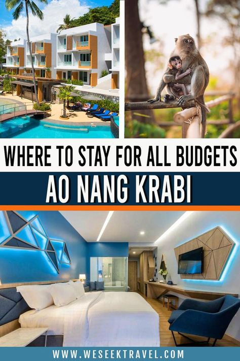 WHERE TO STAY IN AO NANG, KRAB Ao Nang, Budget Hotel, Unique Places, Krabi, Luxury Hotels, World Traveler, Luxury Hotel, Travel Blogger, Travel Blog