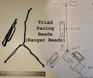 Triad Pacing Beads (Ranger Beads) Ranger Beads Paracord, Ranger Beads, Budget Challenge, Overhand Knot, Survival Skills Life Hacks, Paracord Knots, 550 Paracord, Pony Beads, Emergency Preparedness