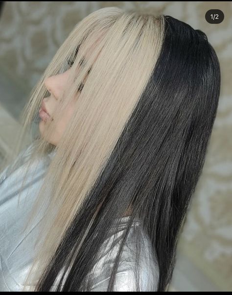 Oreo Hair Color, Black Hair Blonde Tips, Blonde Underneath Hair, Black And Blonde Hair, Jw Library, Mama Hair, Black White Hair, Brown Hair Looks, Grey Hair Inspiration