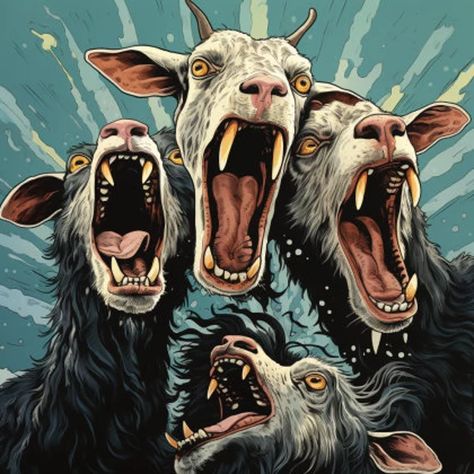 Scary Artwork, Screaming Goat, Goat Gifts, Digital Pics, Print Bathroom, Video Photo, Digital Art Print, Bathroom Wall Art, Digital Art Prints