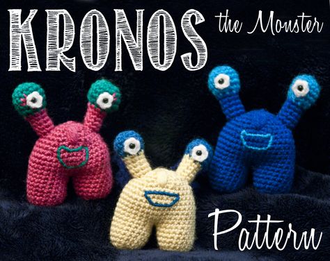 Kronos the Monster - Pattern! I made these little guys for Finn's one-year-old Birthday and they were a huge hit! Pattern comes with instructions for wings and spikes!  Adorable, Amigurumi, Birthday, Christmas, Craftsy, Crochet, Cute, DIY, Doll, Easy, Gift, Gifts, Greek, Halloween, Handmade, Kids, Monster, Monsters, Pattern, Patterns, Quick, Scary, Small, Softies, Softy, Spikes, Stocking, Stocking Stuffers, Stuffed, Stuffers, Titan, Toy, Wings Diy Doll Easy, Amigurumi Birthday, Wings Tutorial, Monster Pattern, Crochet Cute, Handmade Kids, Halloween Crochet, Halloween Bats, Diy Doll