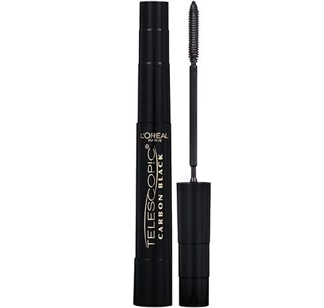 Amazon.com : L'Oreal Paris Makeup Telescopic Original Lengthening Mascara, Carbon Black, 0.27 Fl Oz (Pack of 1) : Loreal Telescopic Mascara : Beauty Lashes Short, Loreal Paris Makeup, Telescopic Mascara, Short Eyelashes, Voluminous Mascara, Paris Makeup, Makeup Help, Black Pigment, Lengthening Mascara